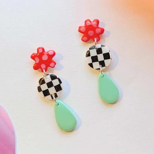 Floral Racers Earrings