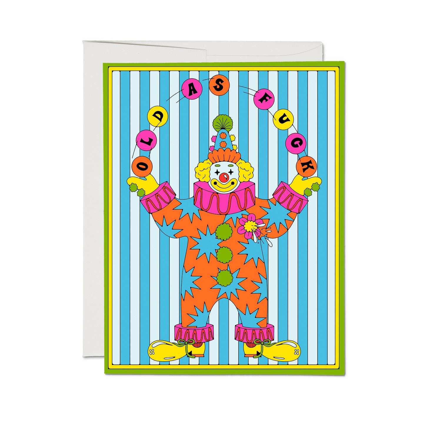 Old as Fuck Clown card