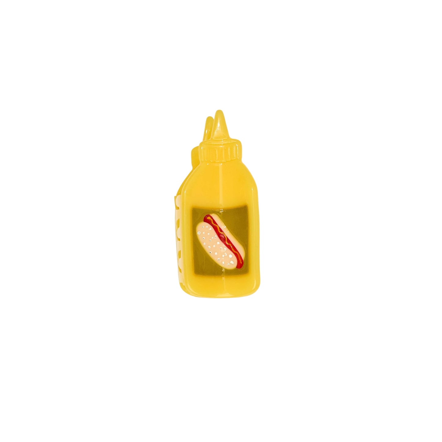 Mini Mustard Hair Claw Clip