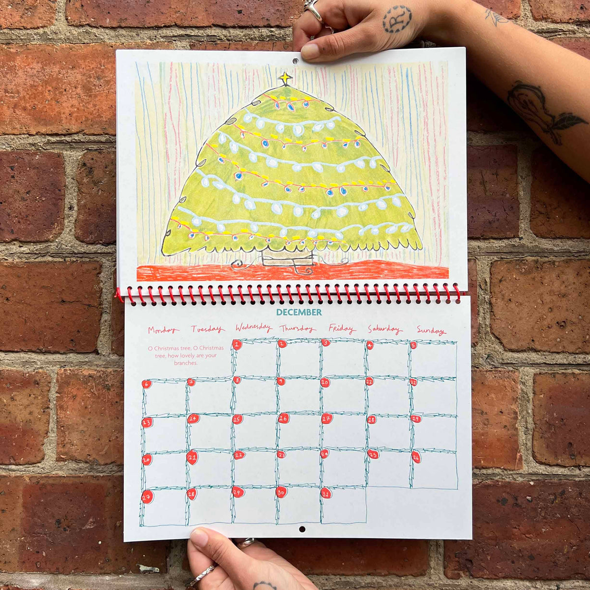 2027 Risograph Illustrated Wall Calendar