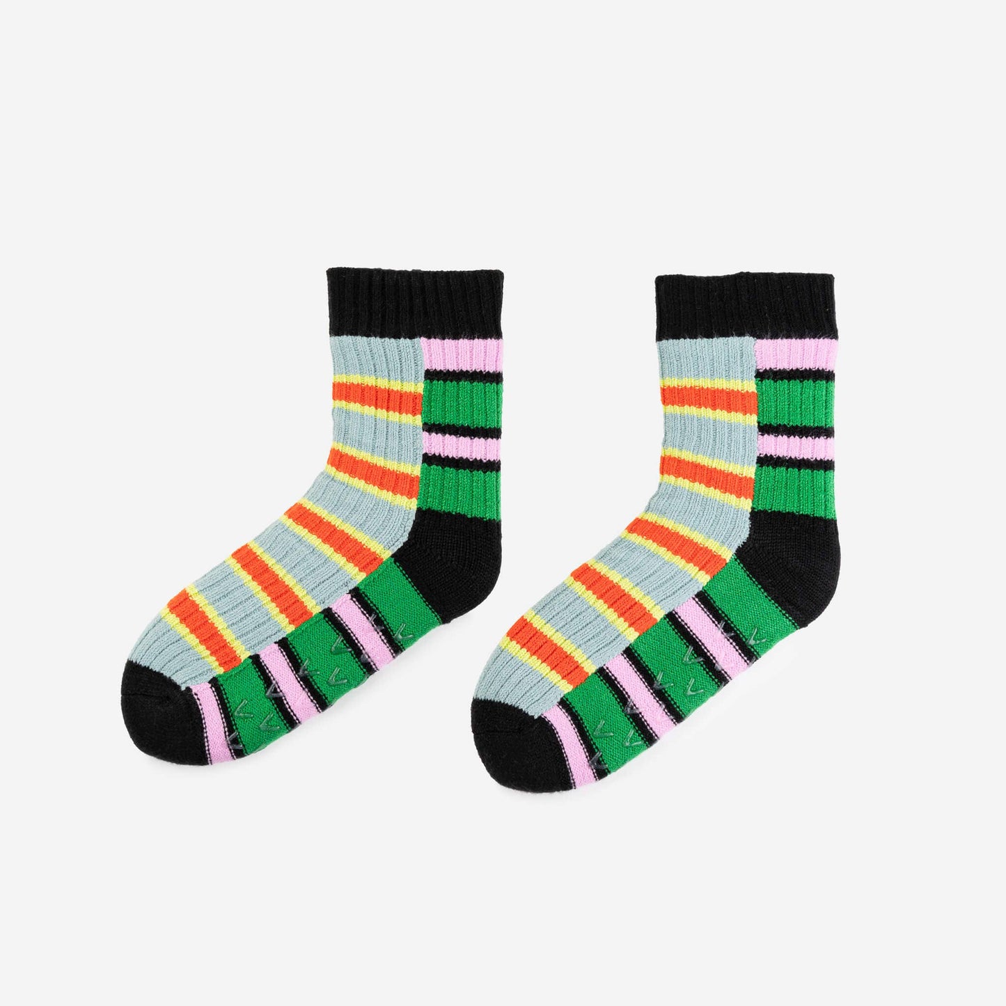 Zipper Stripe House Socks