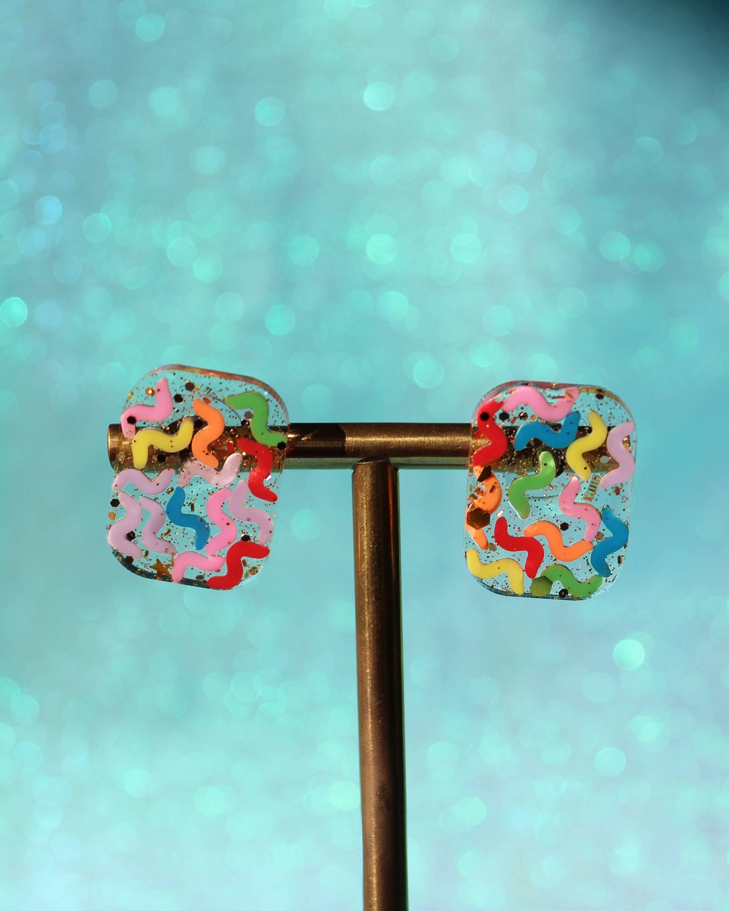 Party Streamers Stud Earrings