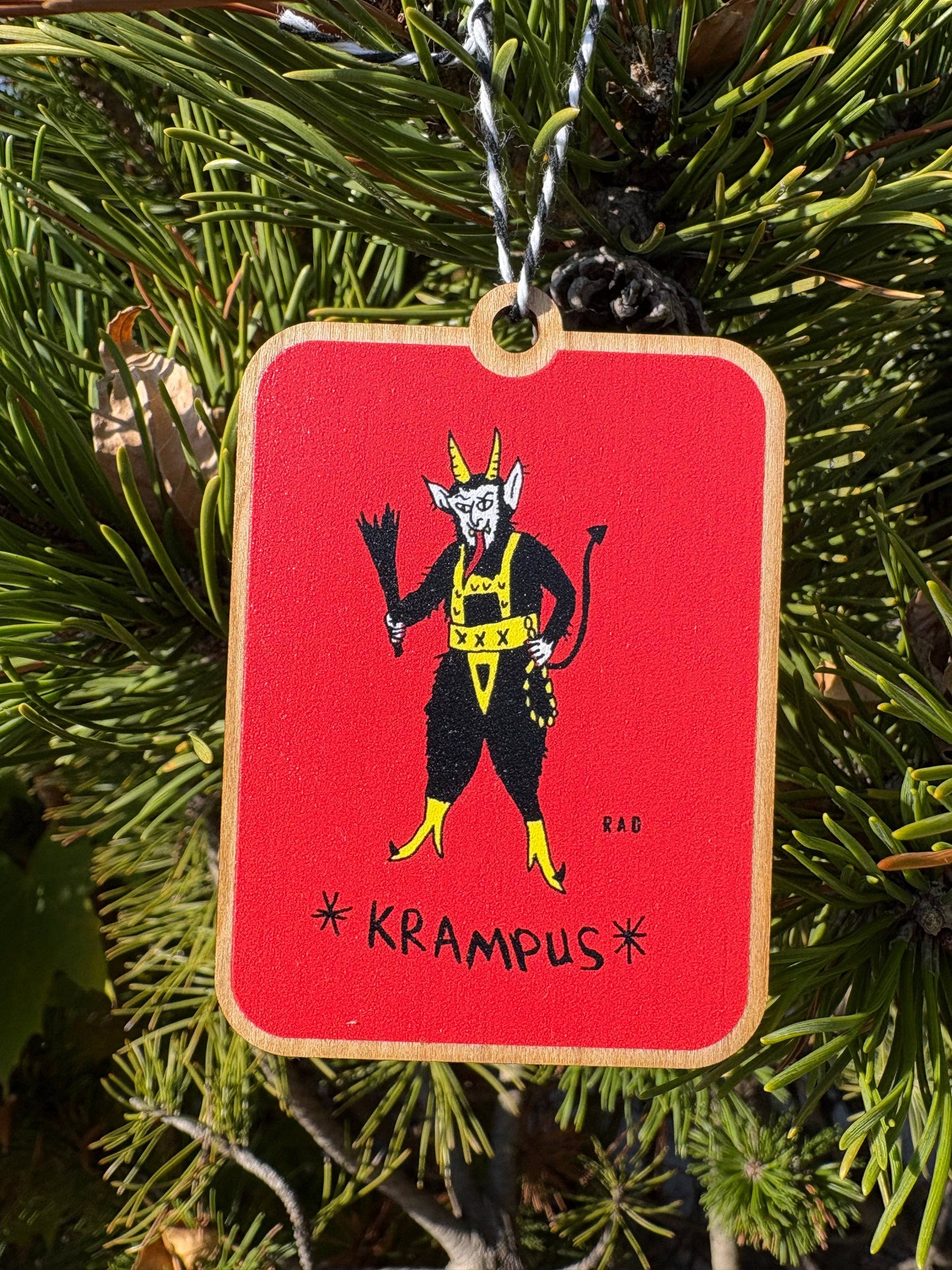 Krampus Wooden Ornament