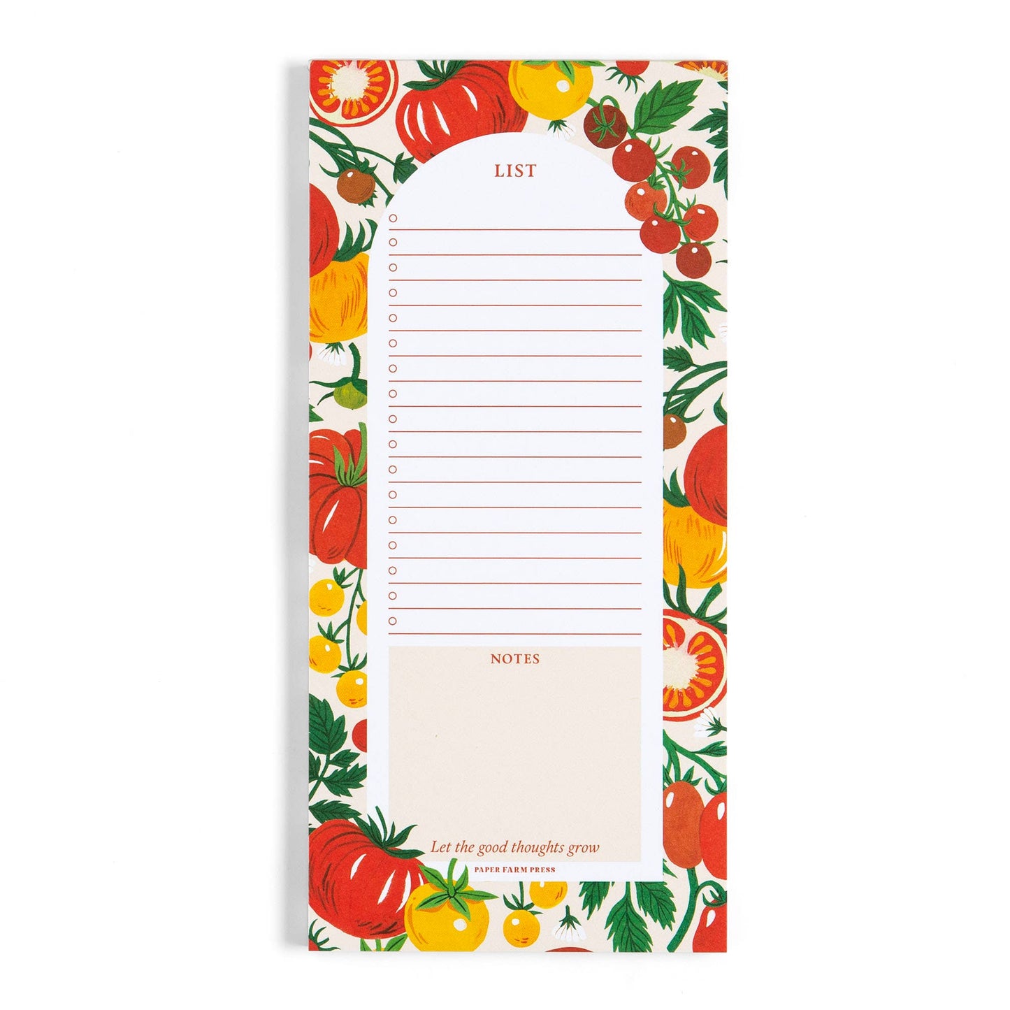 Tomato Vine Market List Notepad