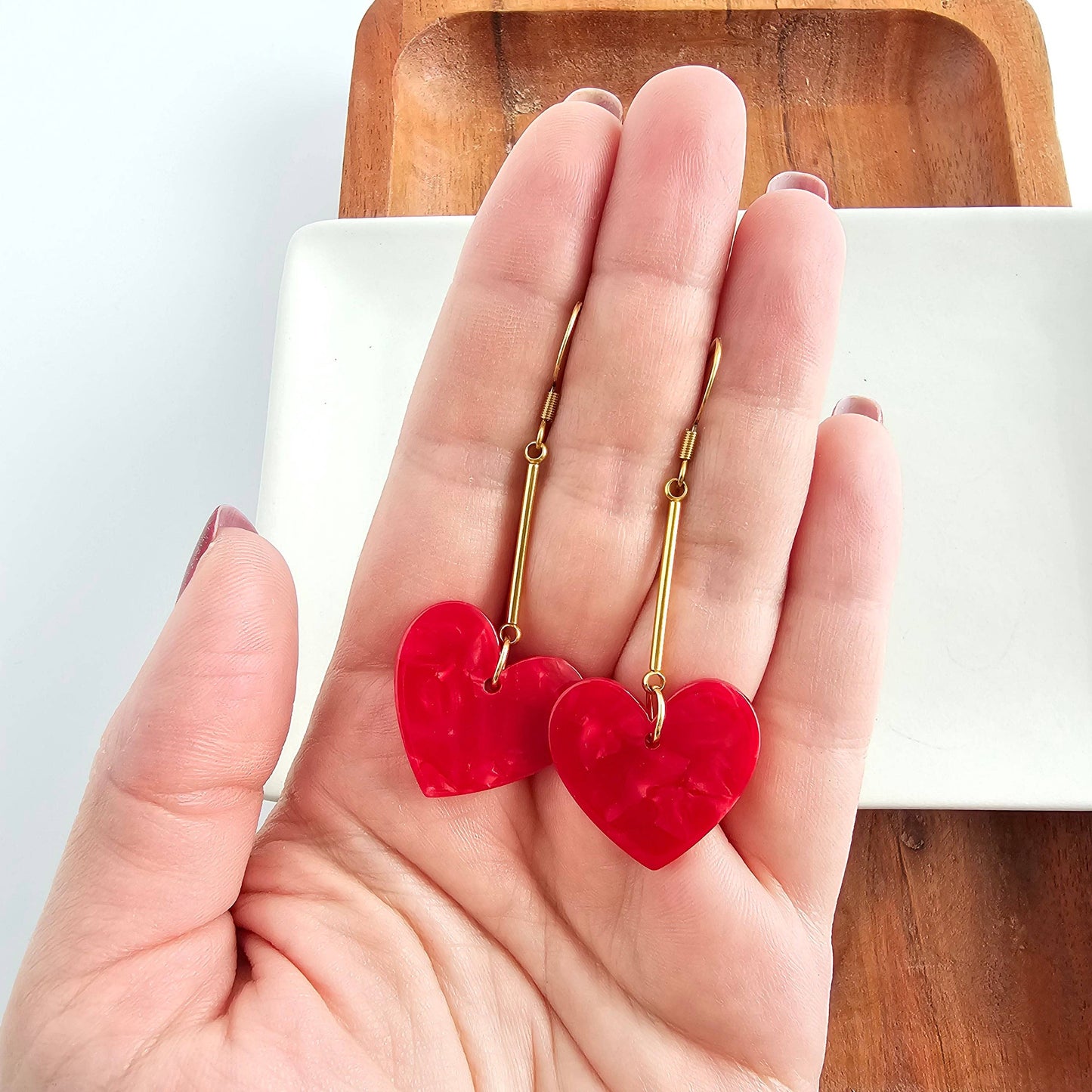 Mina Heart Earrings