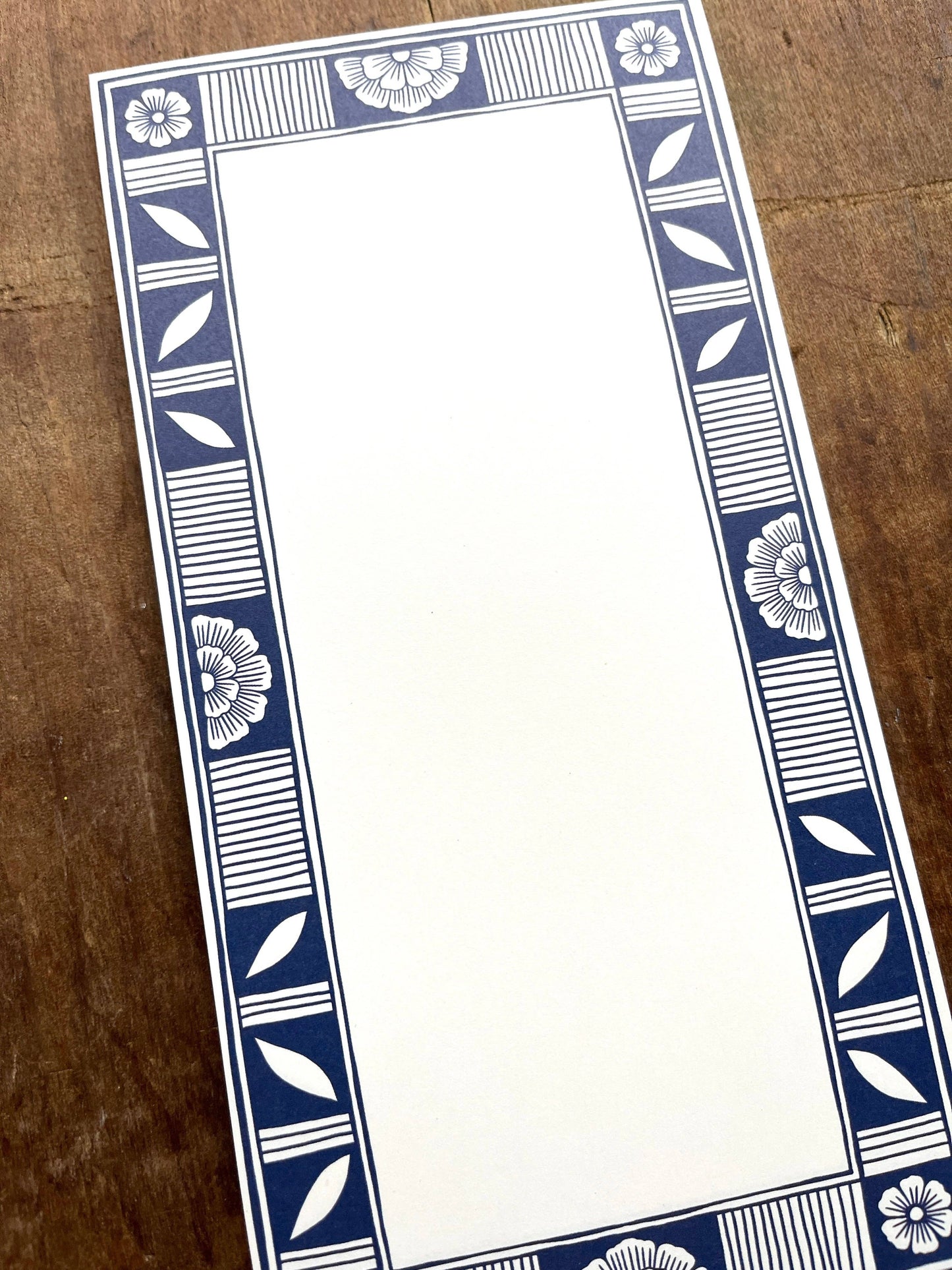 Blue Ceramic Motif Market Pad