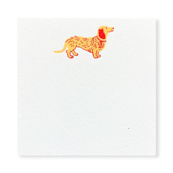 Dachshund Square Notes pack