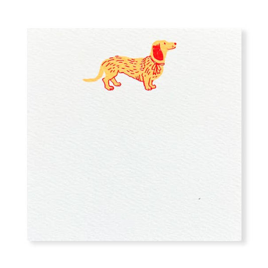 Dachshund Square Notes pack