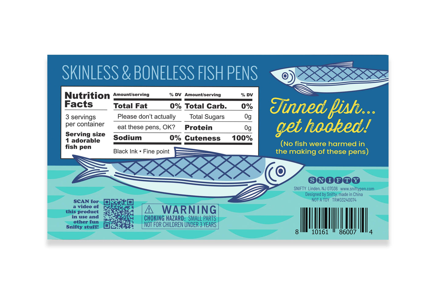 Tinned Fish Pens Set