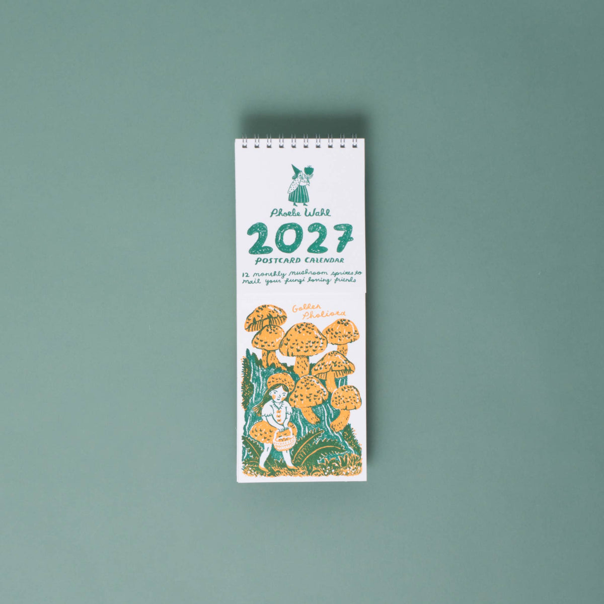 2027 Gnomes & Mushrooms Postcard Wall Calendar