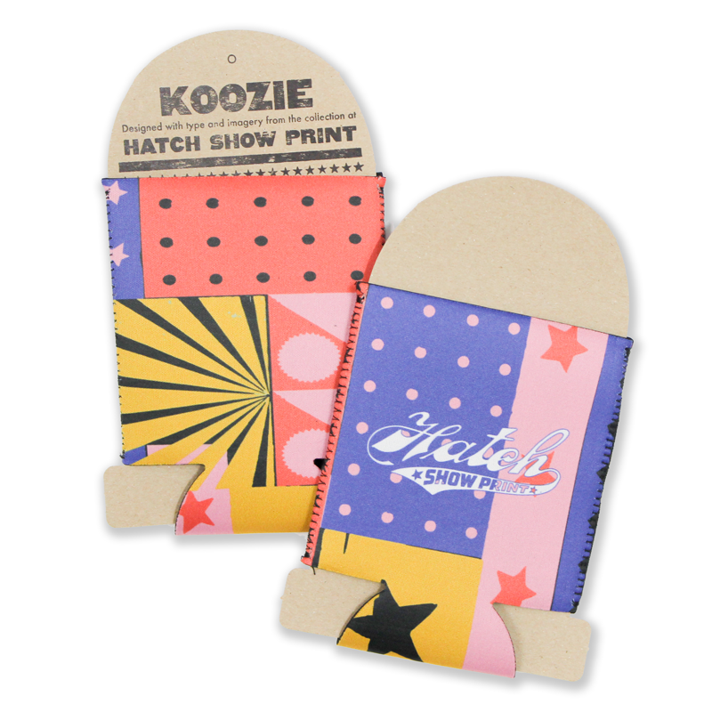 Hatch Shapes Collage Koozie