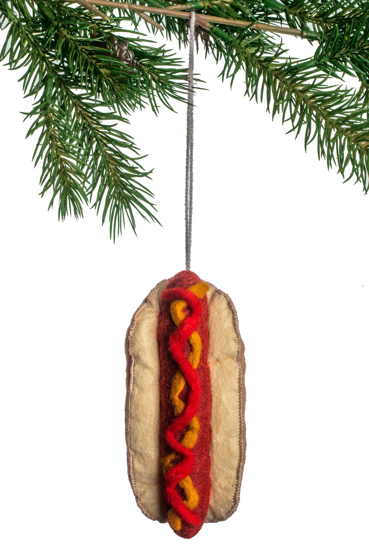 Hot Dog Felt Ornament