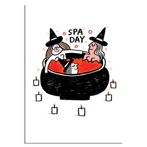 Spa Day Witches Magnet