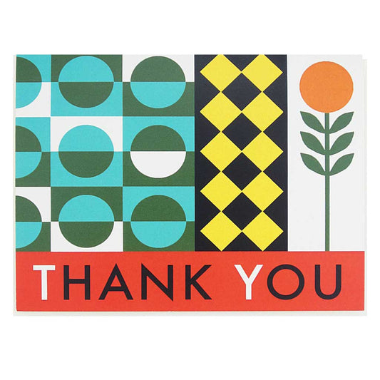 Geometric Thank You card