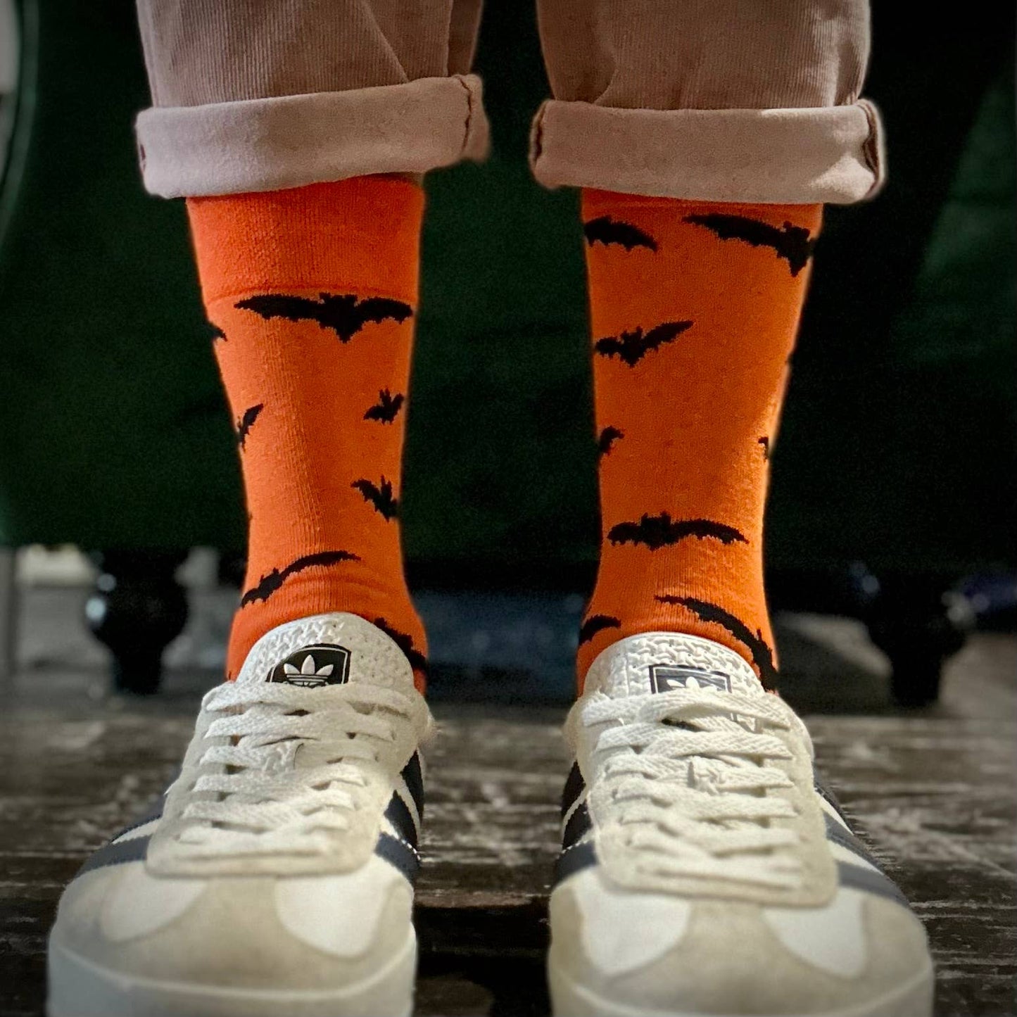 Bats Halloween Socks