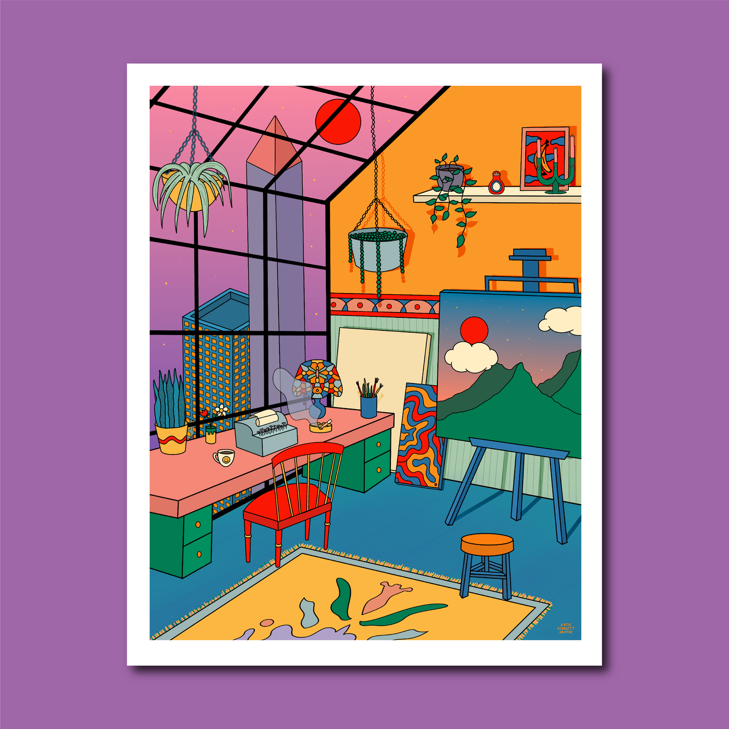 Sunset Studio print