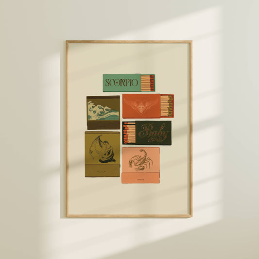 Scorpio Matchbook print