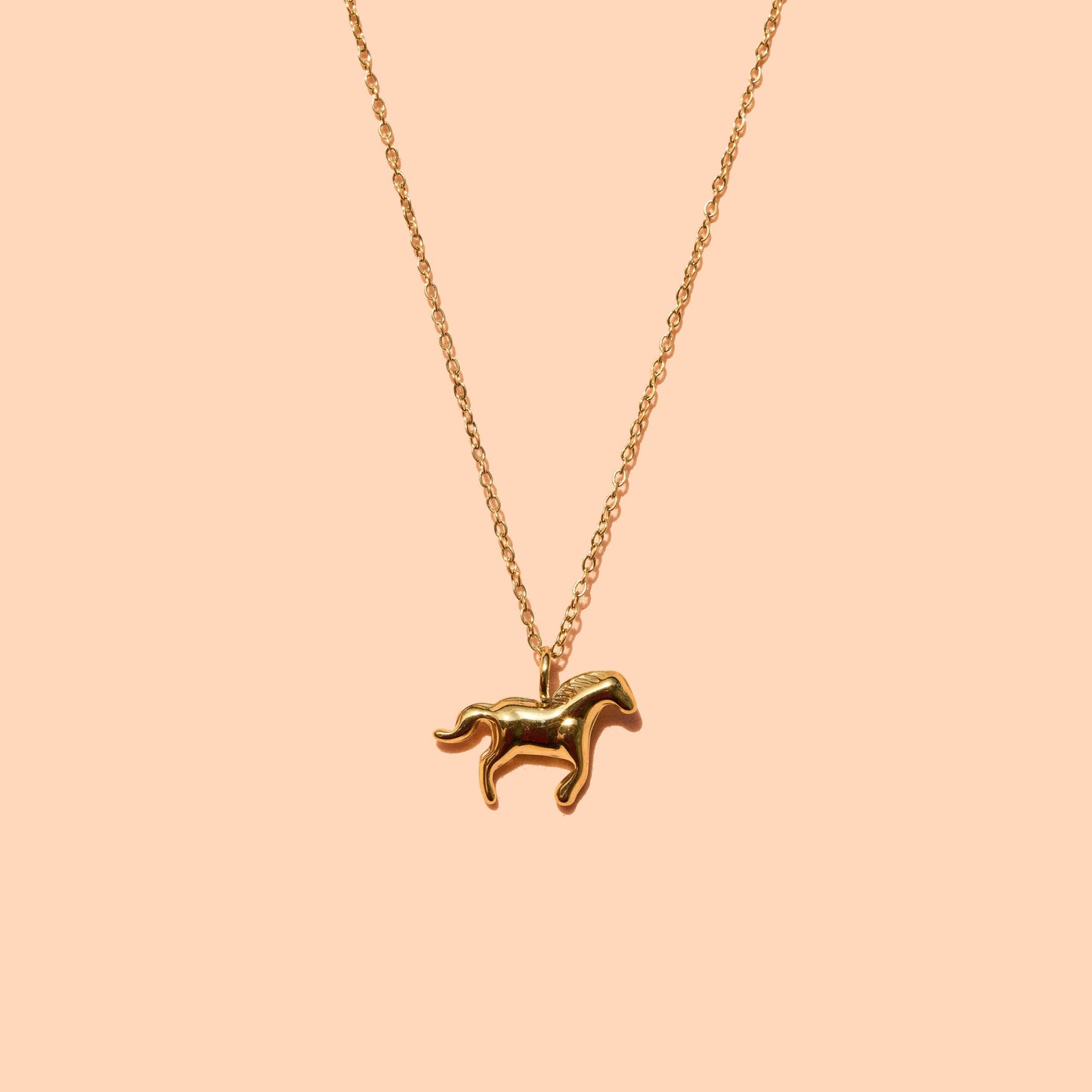Galloping Horse Trinket Necklace