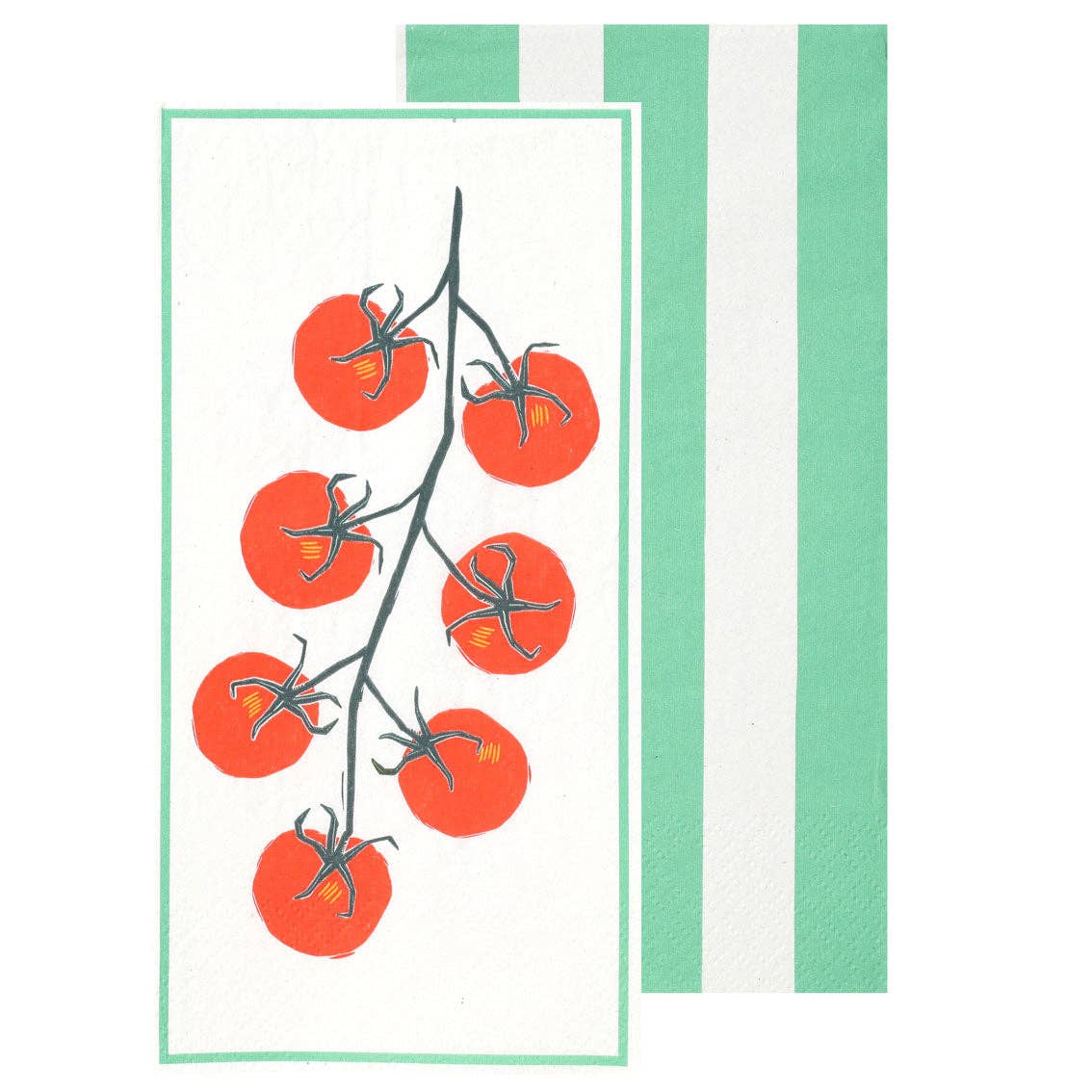 Tomato Long Paper Napkins