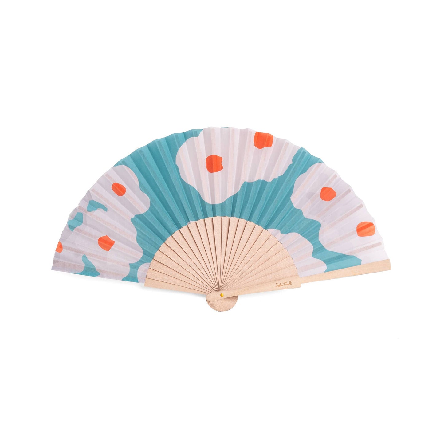 Floral Green Fan