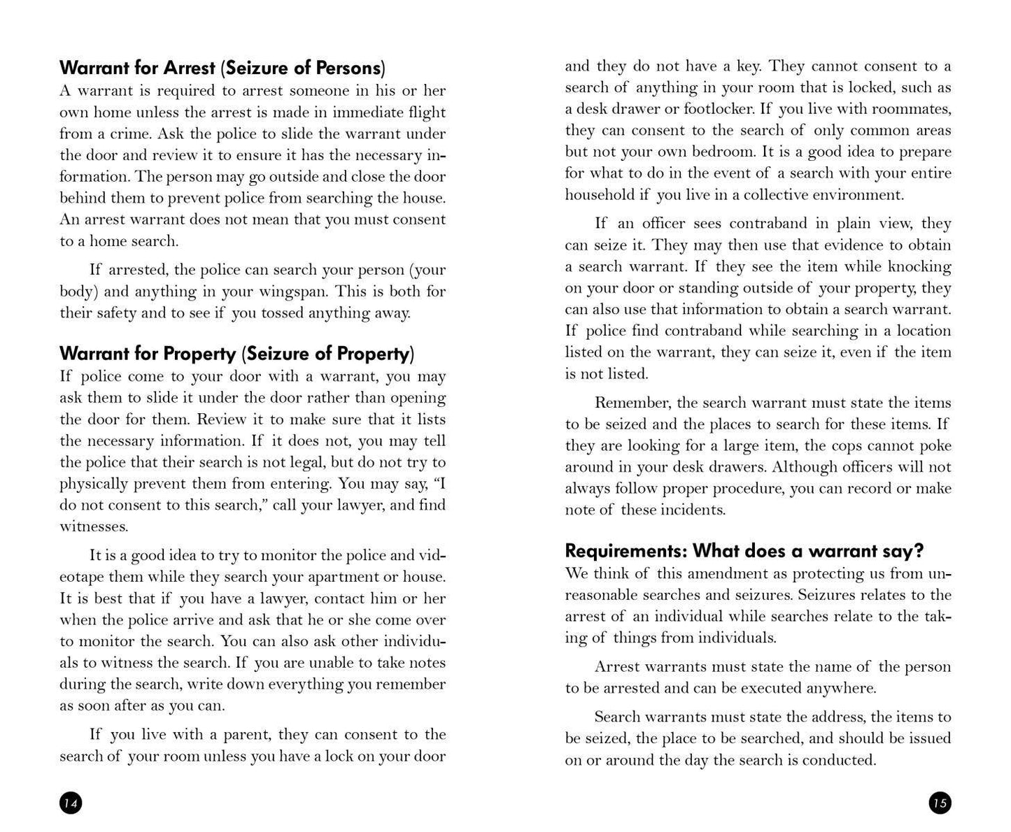 Know Your Rights: Protect Yourself and Your Community Zine