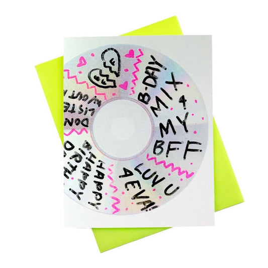 Burned CD Birthday card