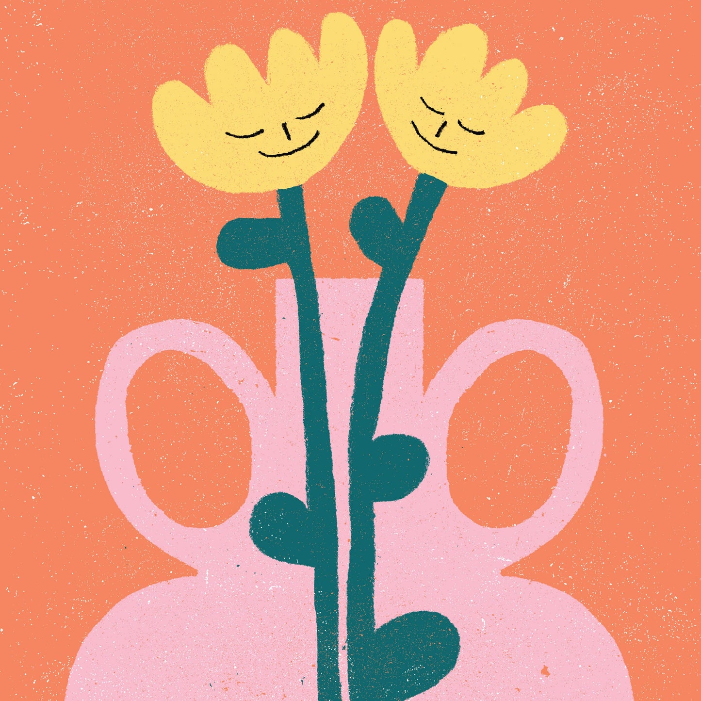 Tulips in Pink Vase print