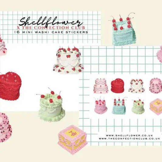 Cakes Washi Flake Stickers 