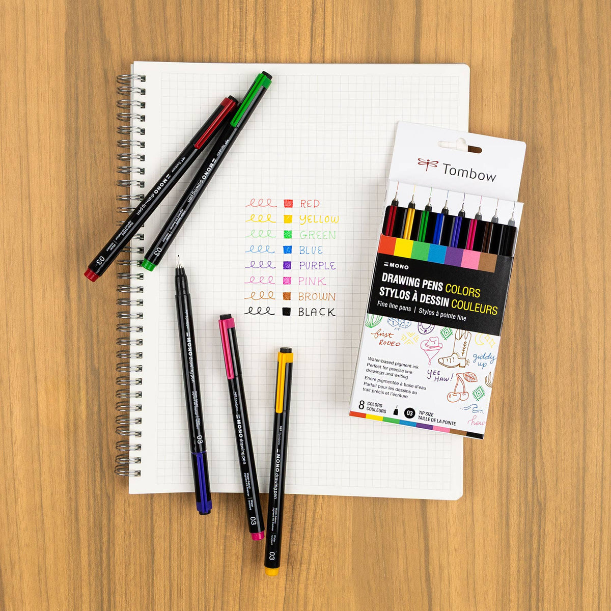 MONO Drawing Pen Colors Set