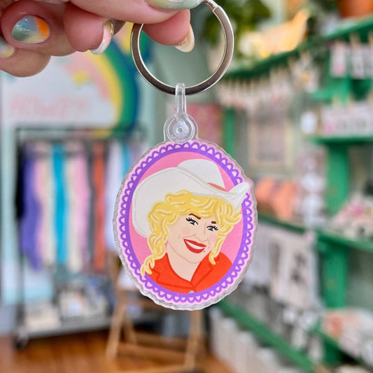 Dolly w/Frame Keychain