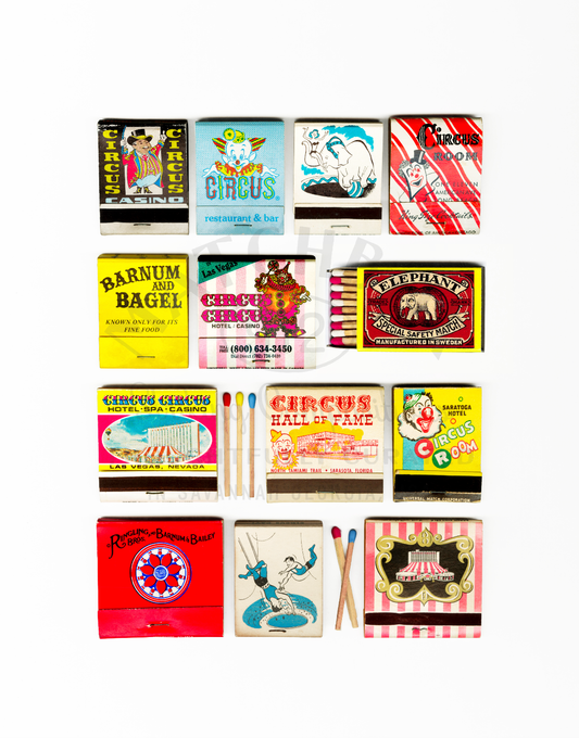 Circus Vintage Matchbook Collage print