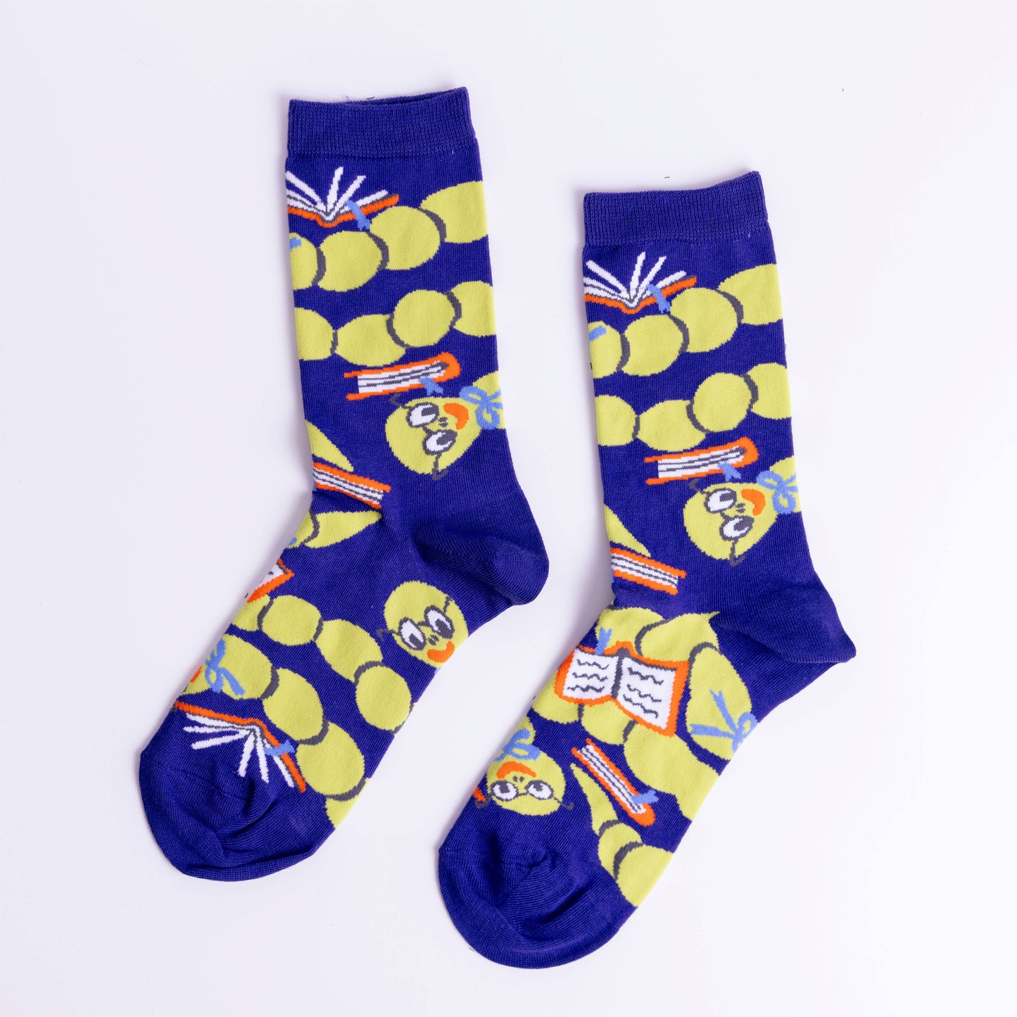 Bookworm Small Crew Socks