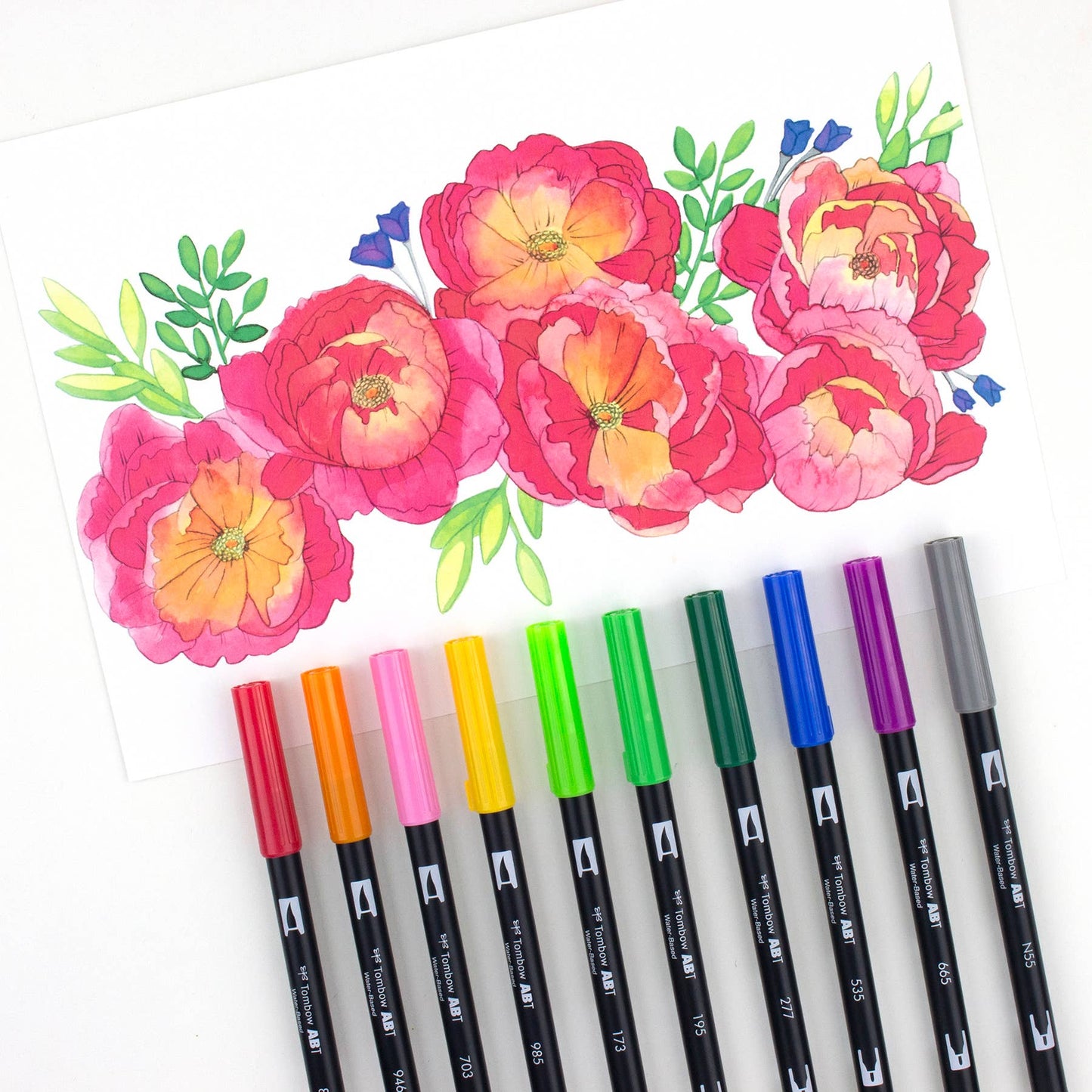 Dual Brush Pen Art Markers