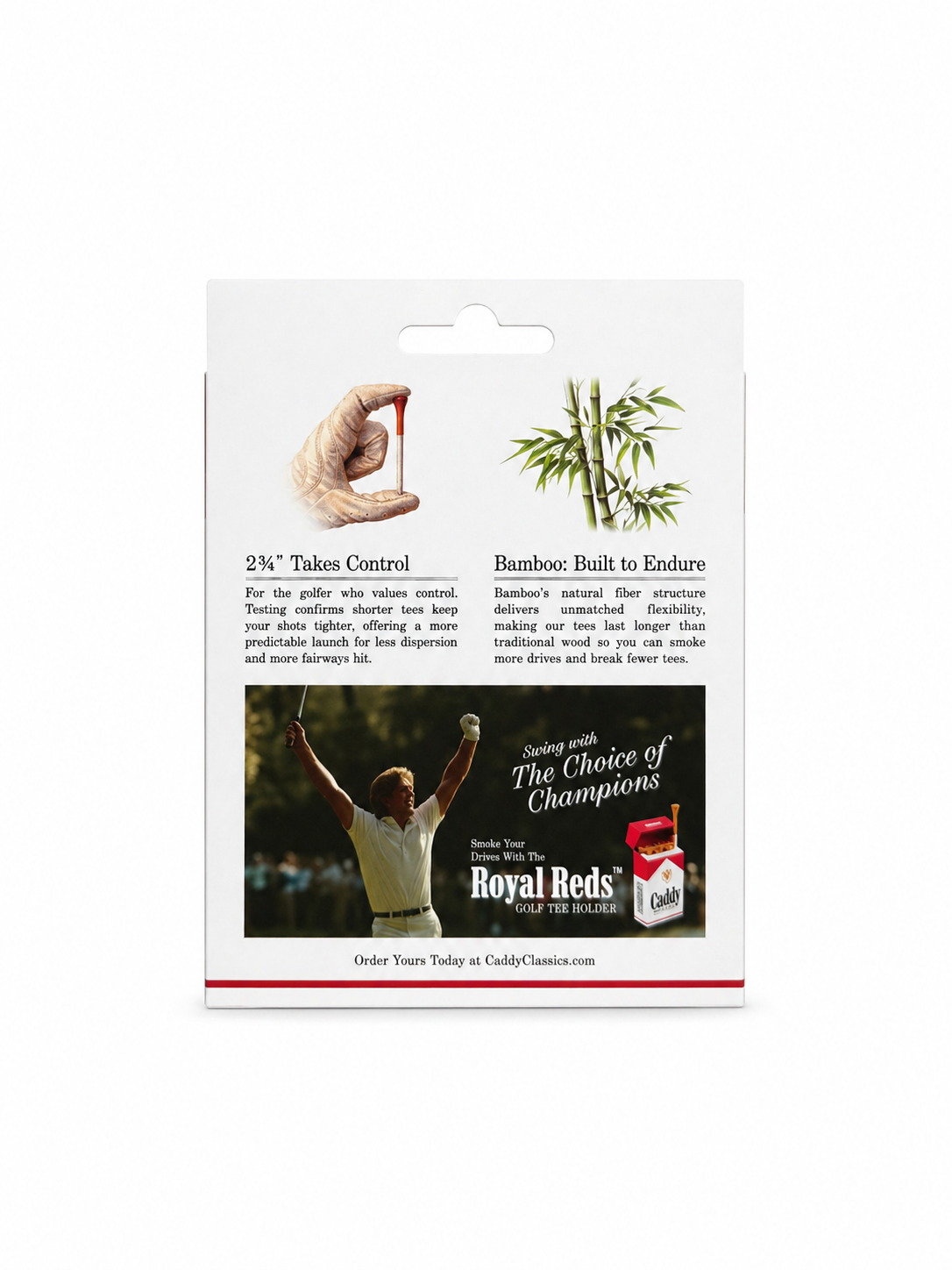 Royal Reds Golf Tees