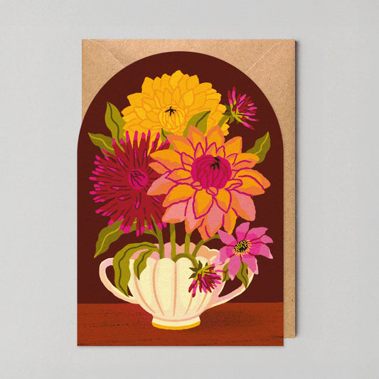 Dahlias card