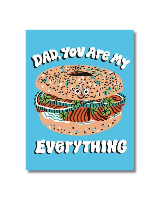 Everything Bagel Father's Day card
