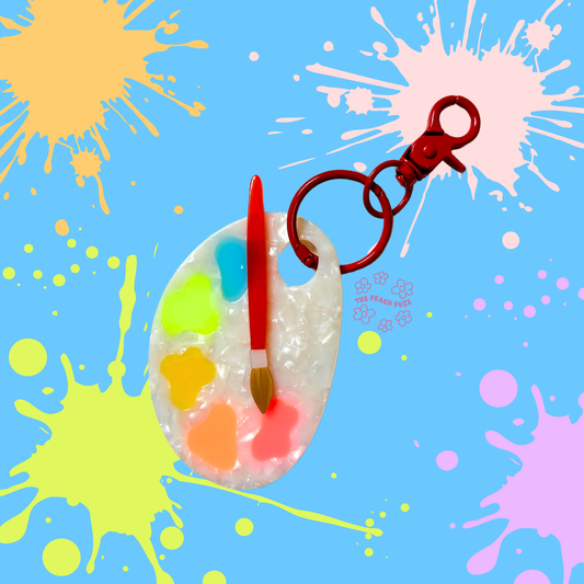 Paint Palette Bag Charm