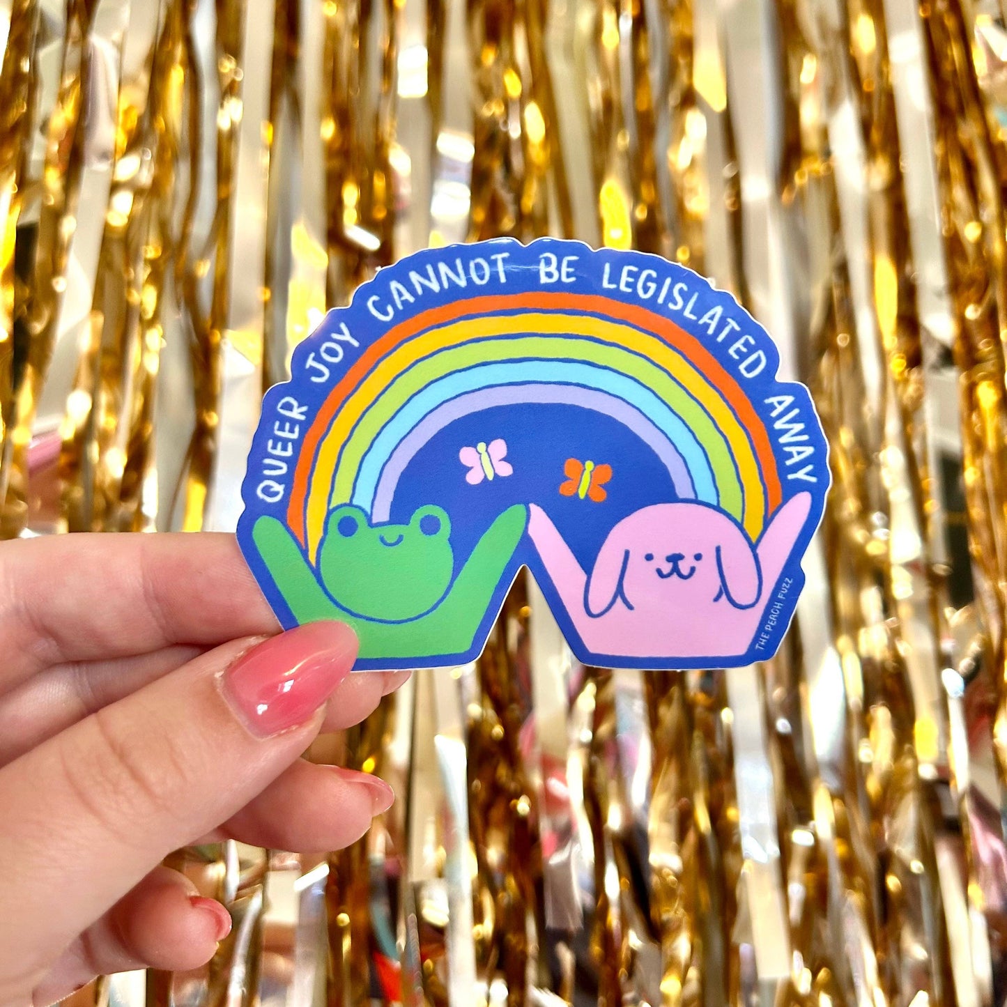 Queer Joy Cannot Be Legislated Away Sticker