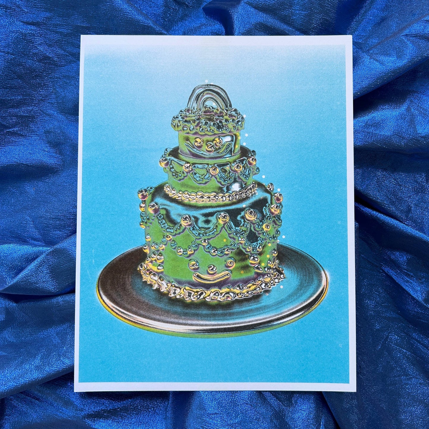 Gremlin Chrome Cake print