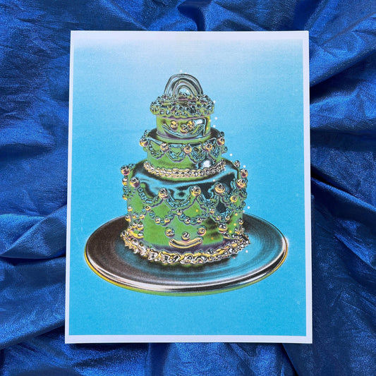 Gremlin Chrome Cake print