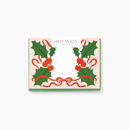 Christmas Holly Mini Boxed Cards