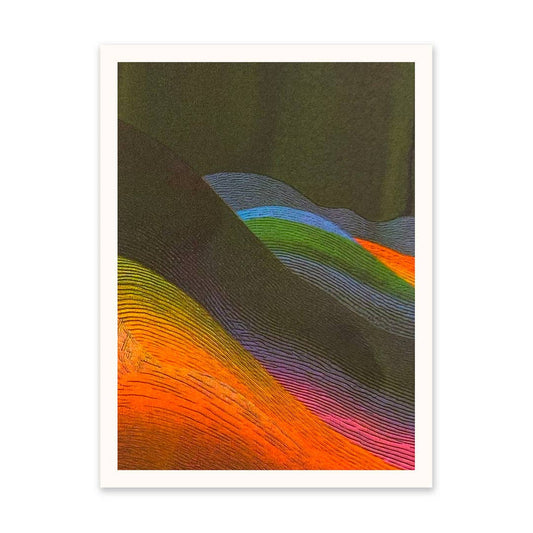 Colorful Soundwaves #2 6x8"