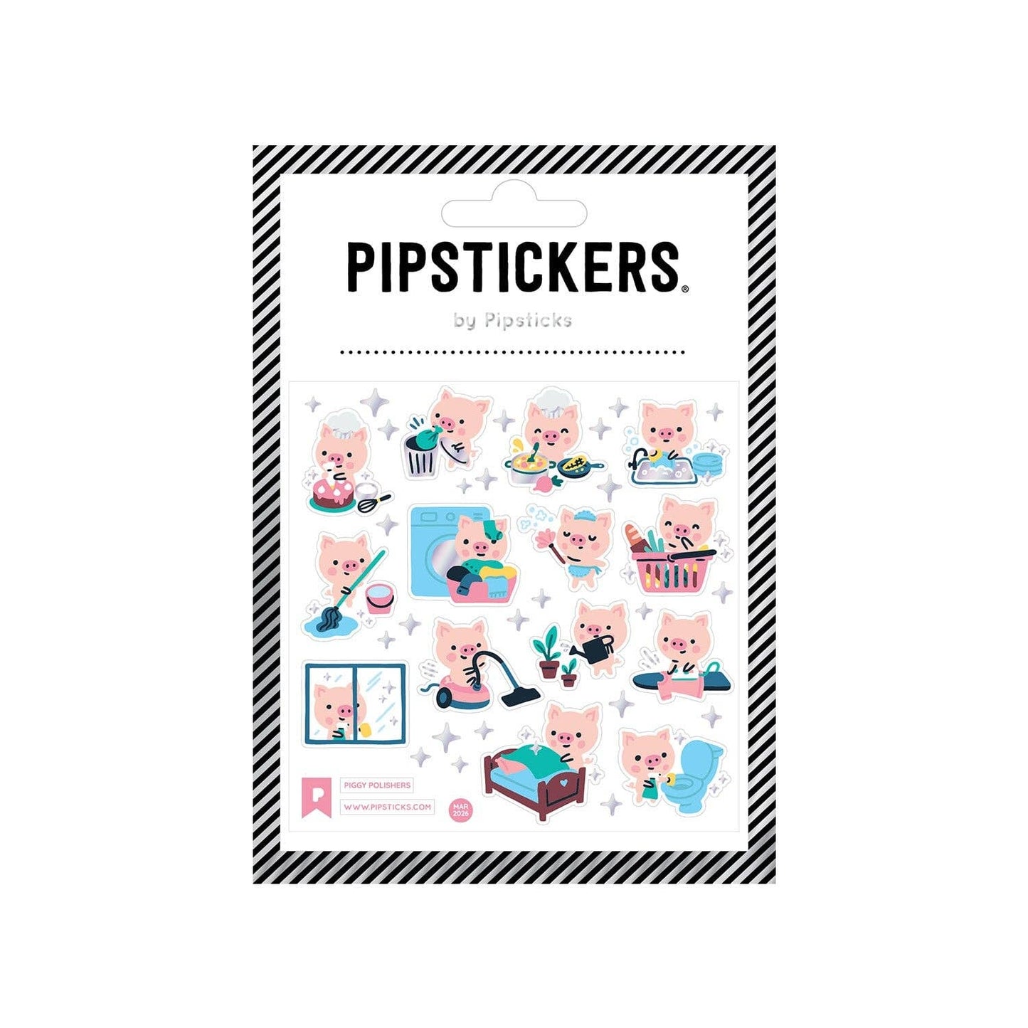 Piggy Polishers Sticker Sheet