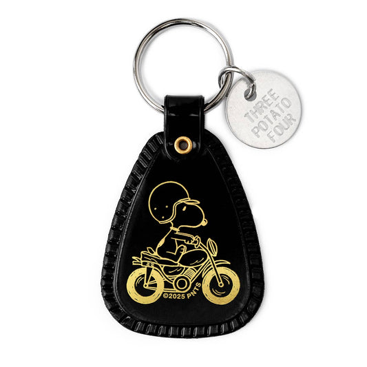 Snoopy Motorcycle Saddle Keychain