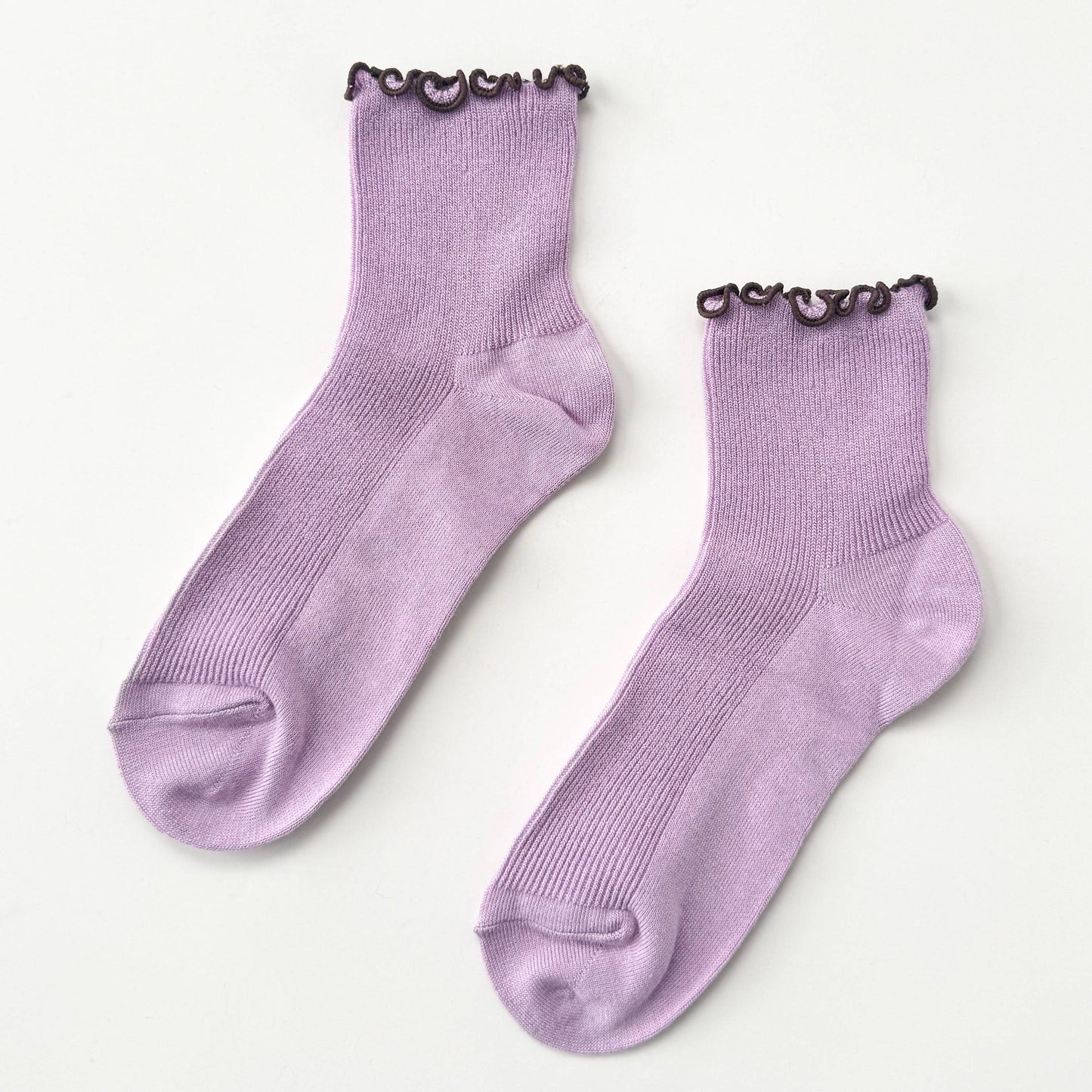 Petite Ruffled Modal Socks