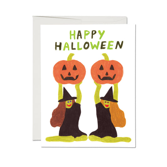 Halloween Witches card