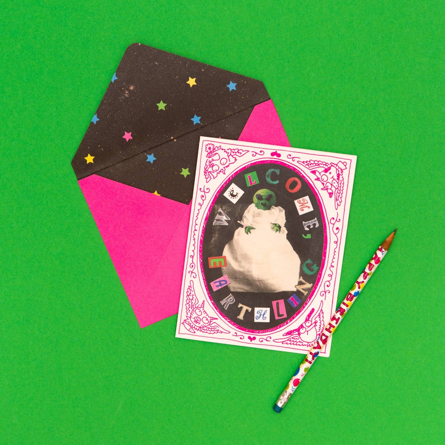 Welcome Earthling card