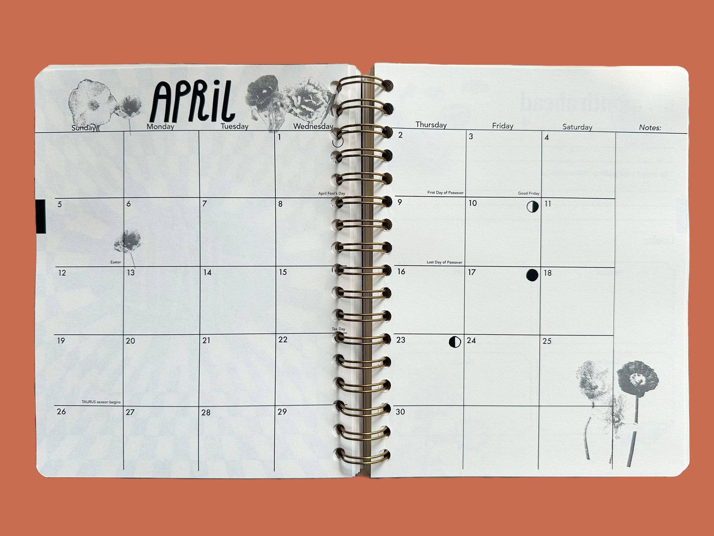 Flower Power Undated Planner