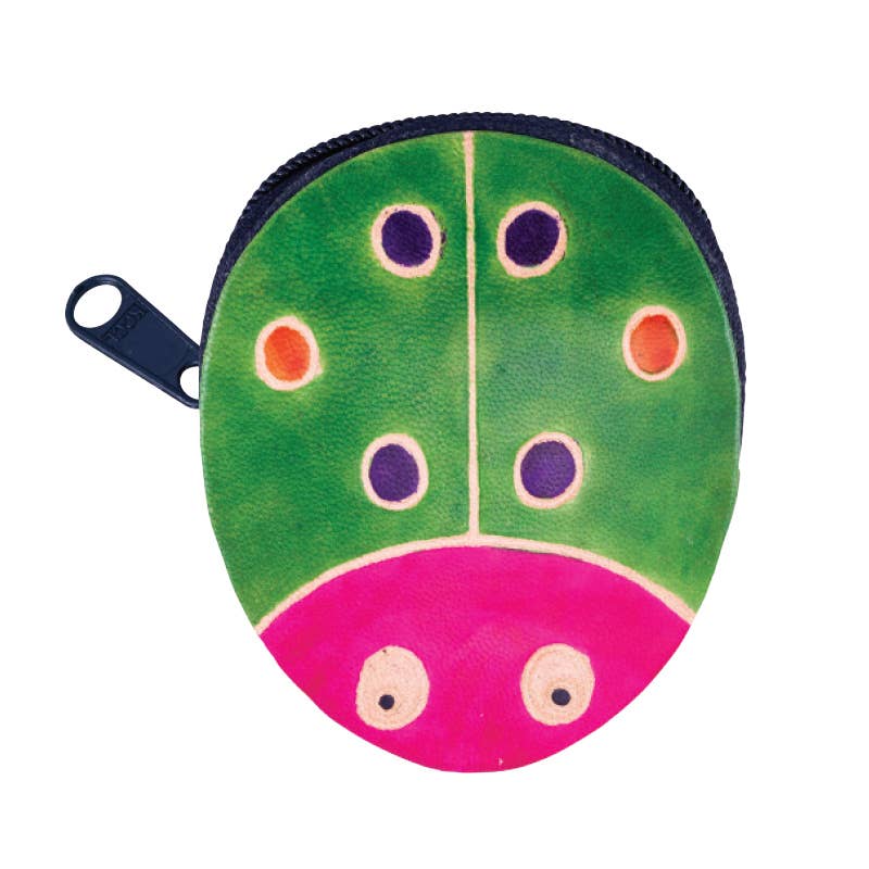 Ladybug Leather Coin Purse