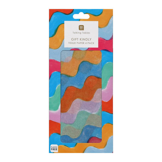 Wavy Multicolor Tissue Paper